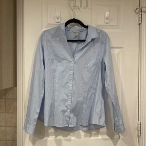 H&M Light Blue Button-Down Blouse